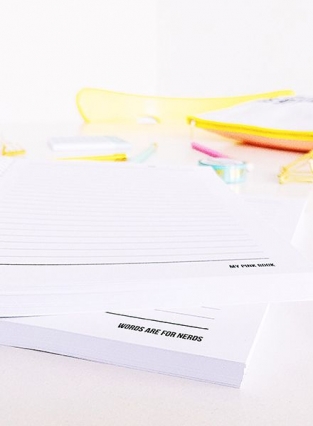 Notebook words are for nerds studio stationery